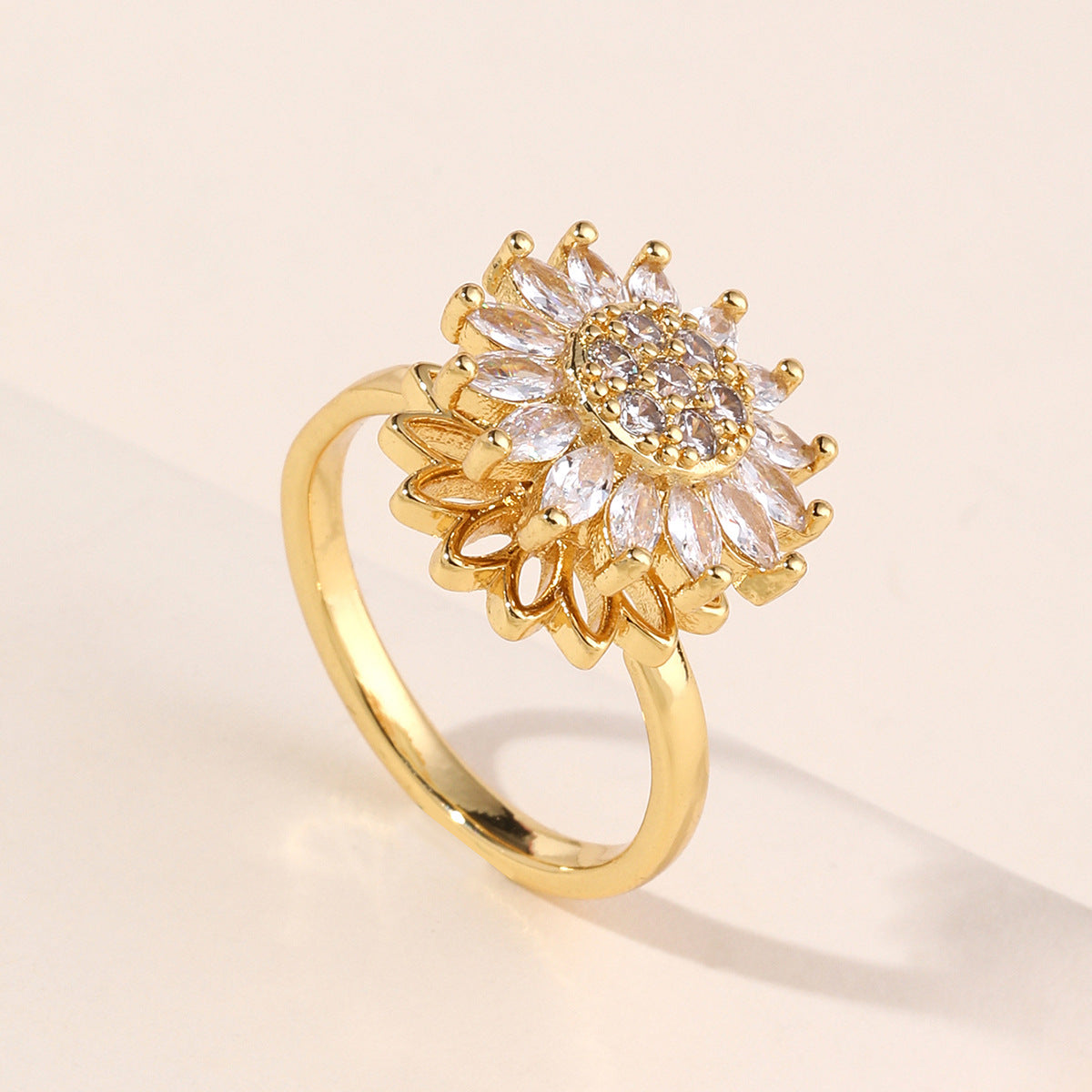 ANILLO GIRASOL GIRATORIO