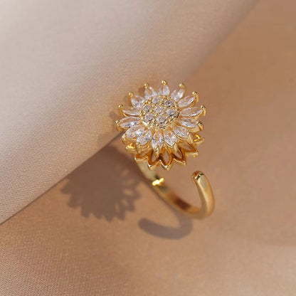 ANILLO GIRASOL GIRATORIO